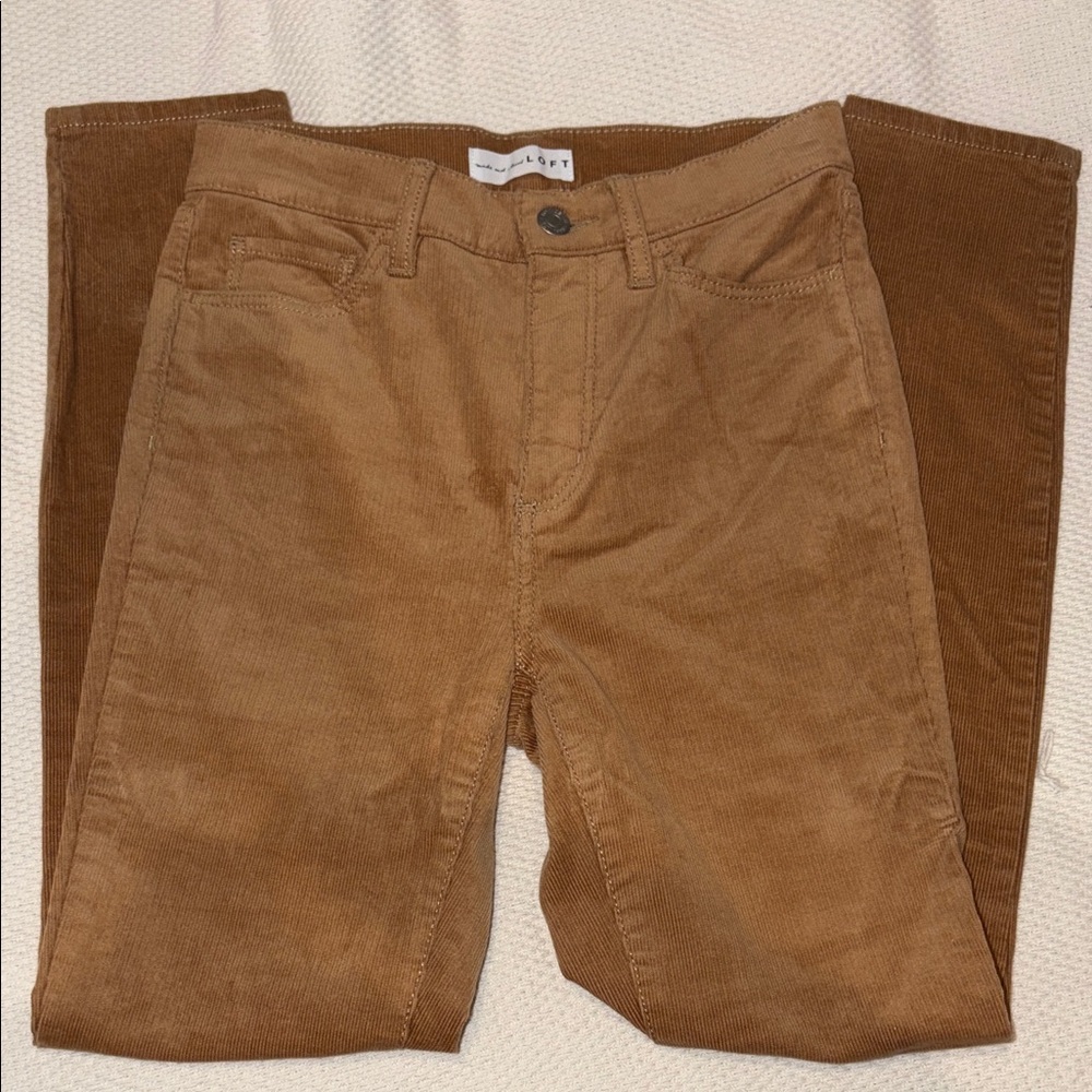 LOFT Brown Corduroy Pants